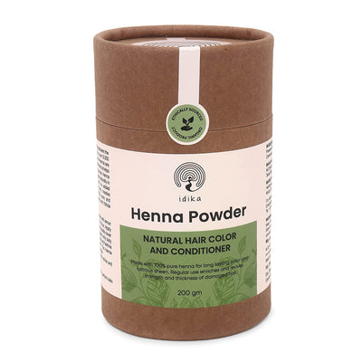 IDIKA Natural Henna Powder for Hair | Chemical-Free Mehandi | 200gm