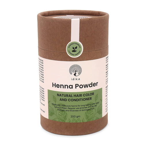 IDIKA Natural Henna Powder for Hair | Chemical-Free Mehandi | 200gm