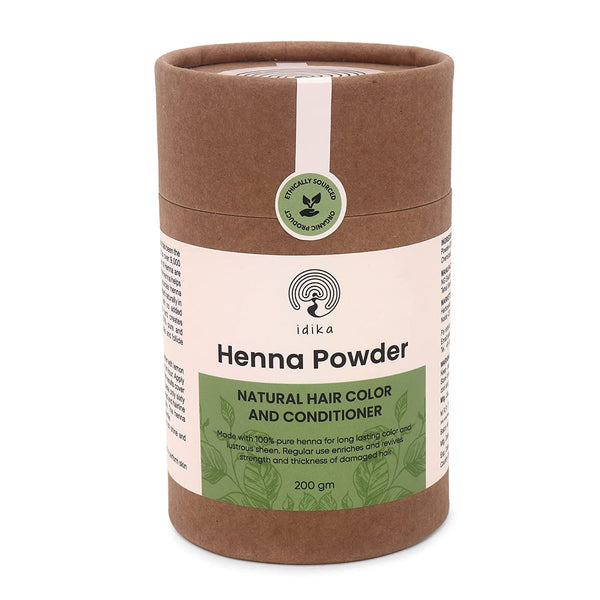 IDIKA Natural Henna Powder for Hair | Chemical-Free Mehandi | 200gm
