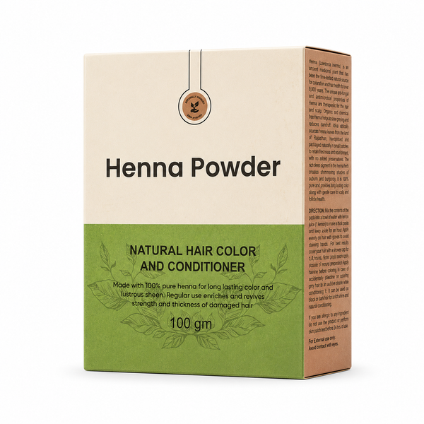IDIKA Natural Henna Powder for Hair | Chemical-Free Mehandi | 100gm