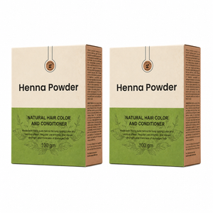 IDIKA Organic Henna Powder for Hair | Natural Mehandi | Pack of 2