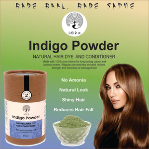 Indigo And Henna Powder 100% Natural Hair Color and Hair Dye And Conditioner