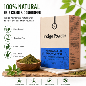 Best Indigo Color Powder for Hair | A Natural Coloring Solution for Men and Women | Pack of 1