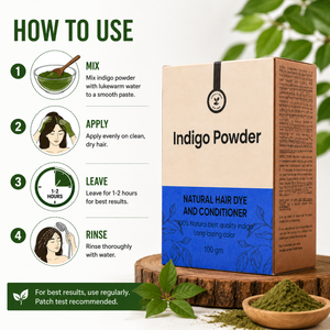 Best Indigo Color Powder for Hair | A Natural Coloring Solution for Men and Women | Pack of 1