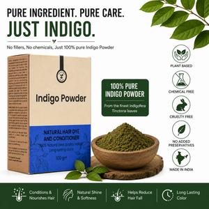 Best Indigo Color Powder for Hair | A Natural Coloring Solution for Men and Women | Pack of 1