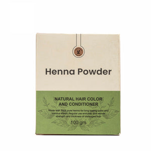 Natural Henna Powder for Hair | 100% Natural & Herbal Solution for Grey Hair | Chemical-Free Mehandi Hair Dye & Color Solution for Men & Women | 100gm, Pack of 1