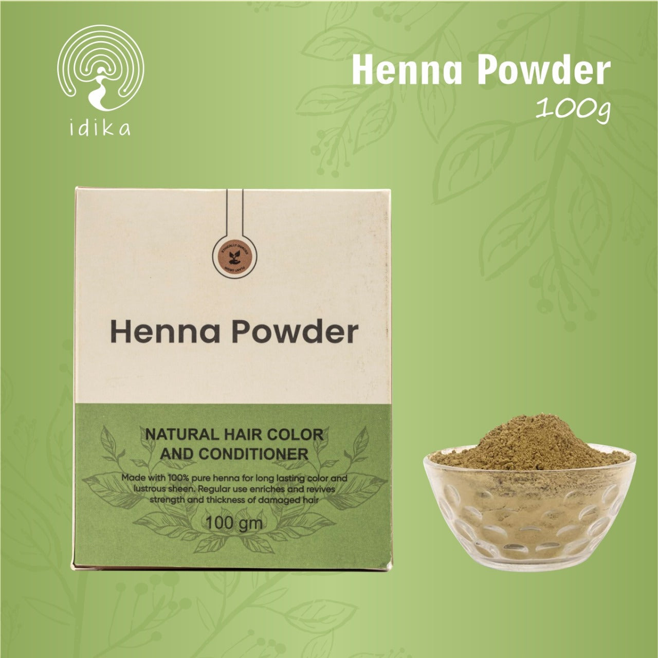 Premium Henna and Indigo Powder for Hair: Natural Black Color, Conditioning, and Damage Protection - Pack of 2