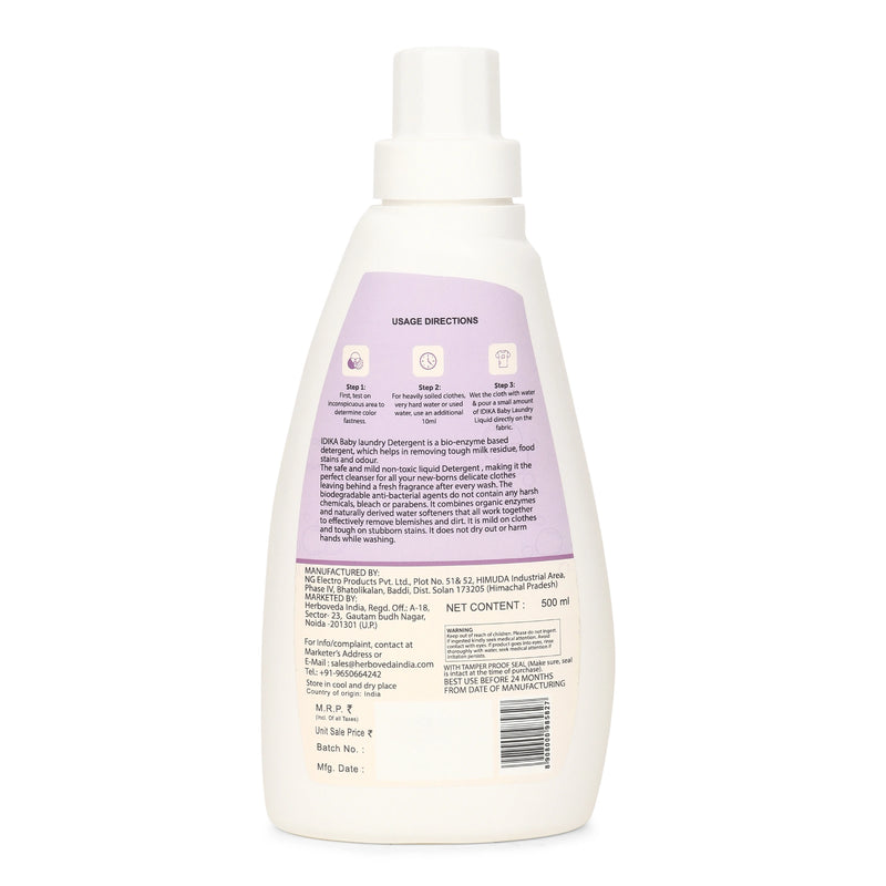 Baby Laundry Detergent: Infant, Newborn, and Gejnntle Baby Detergents for Sensitive Skin (500ml)