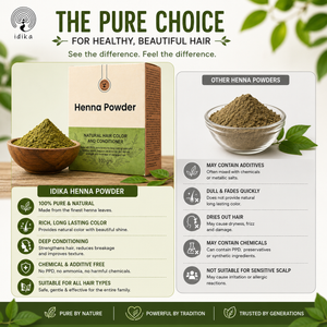 Natural Henna Powder for Hair | 100% Natural & Herbal Solution for Grey Hair | Chemical-Free Mehandi Hair Dye & Color Solution for Men & Women | 100gm, Pack of 1